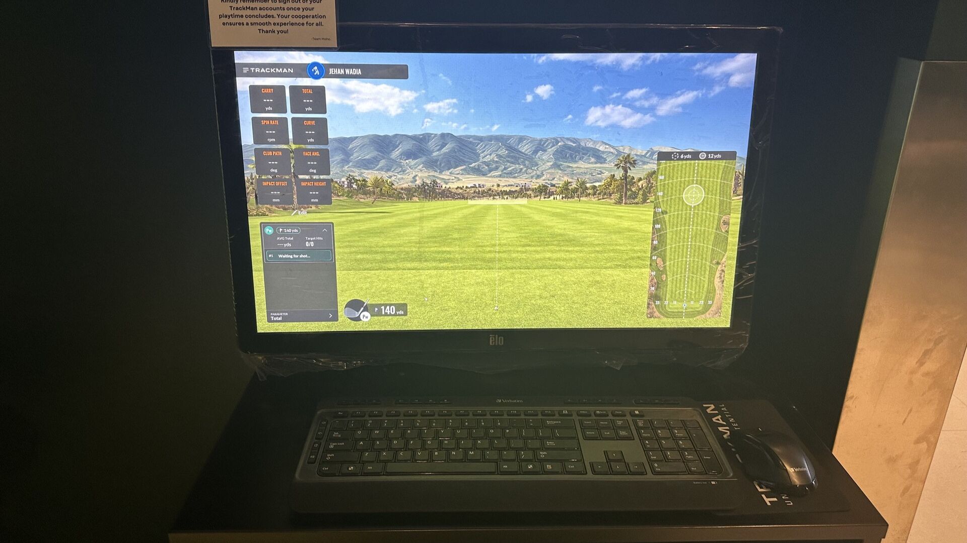 Moho Golf Mississauga Eagle Bay Trackman Computer Setup